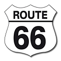 Logo for Route 66 Trips website.